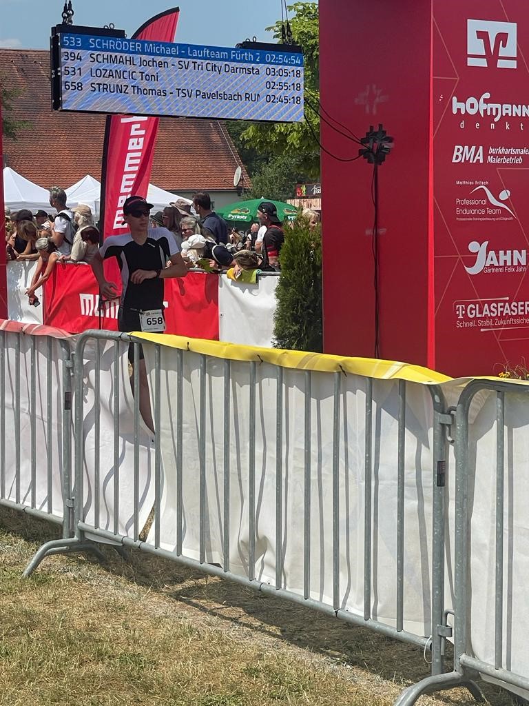 Rothseetriathlon Zieleinlauf